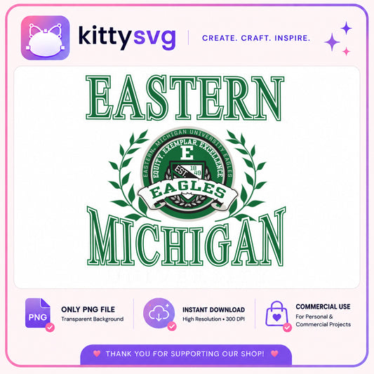 Eastern Michigan University Eagles PNG, EMU Eagles PNG, College PNG