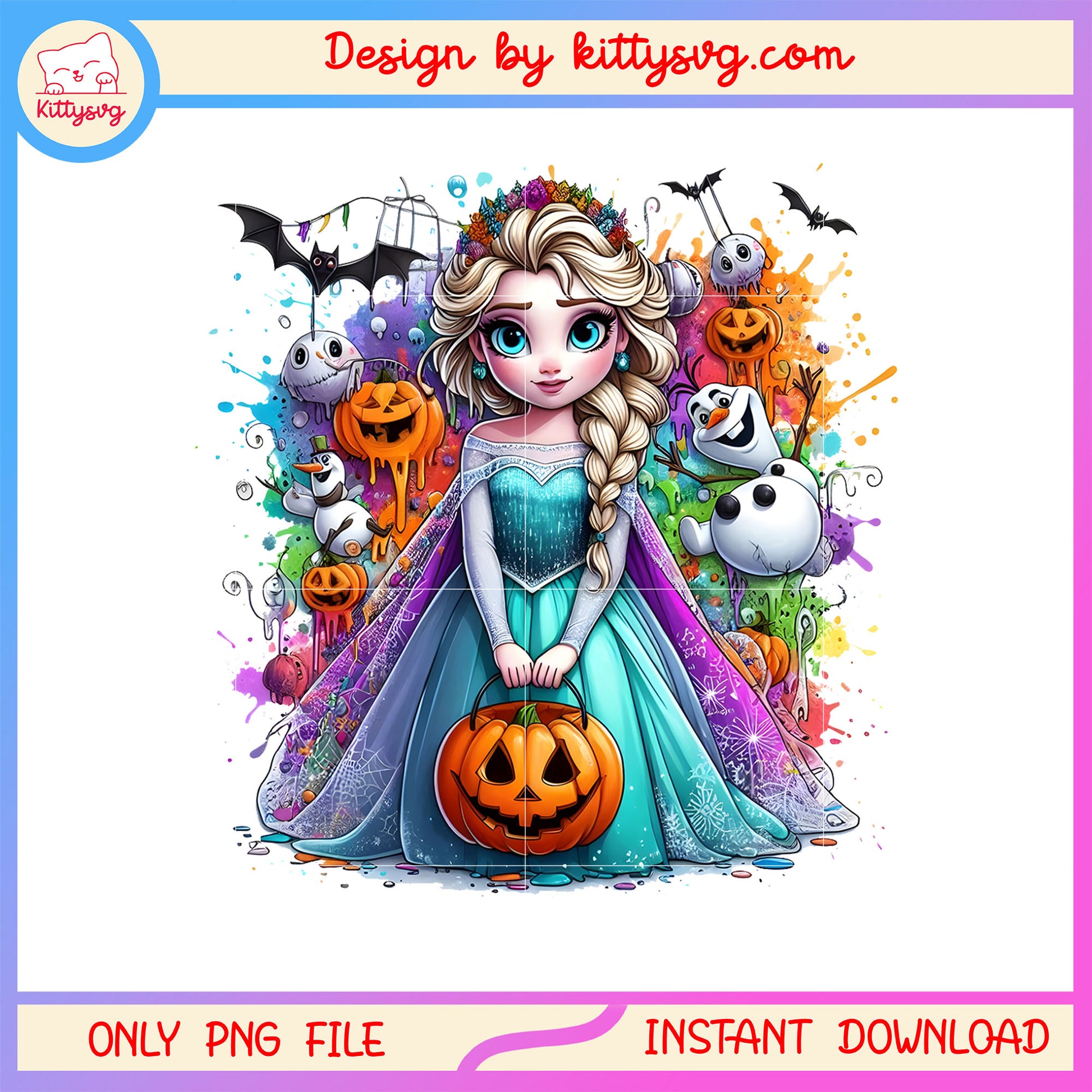 Else frozen hand pumpkin halloween design png, disney elsa png