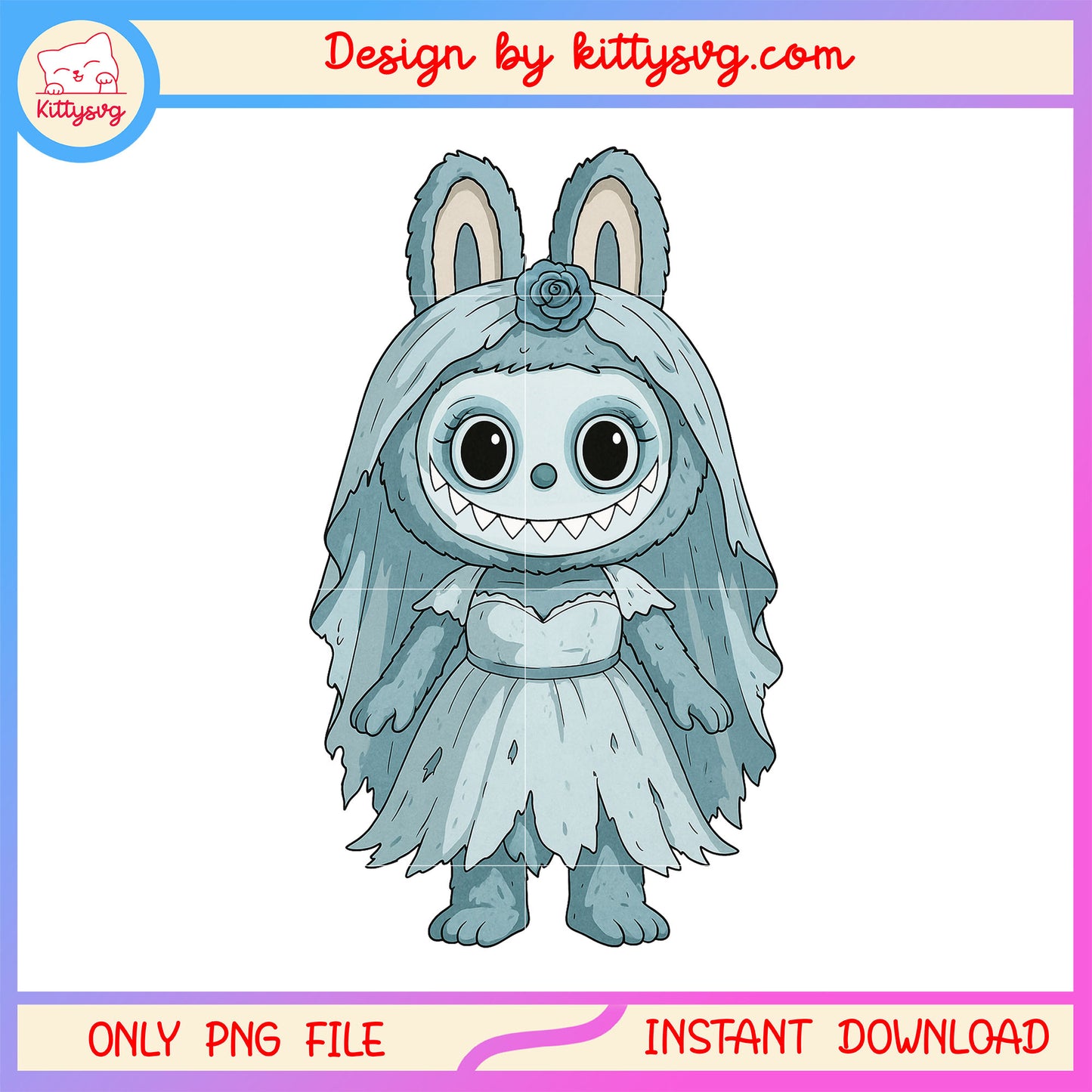 Emily bride labubu doll drawing design png, corpse bride png