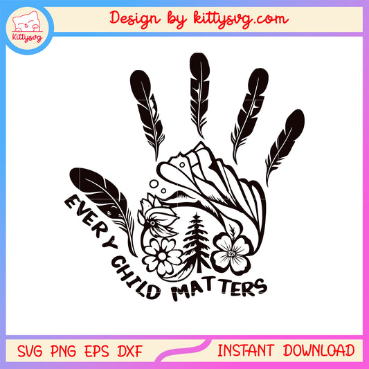 Every child matters hand print design svg, ocean range svg