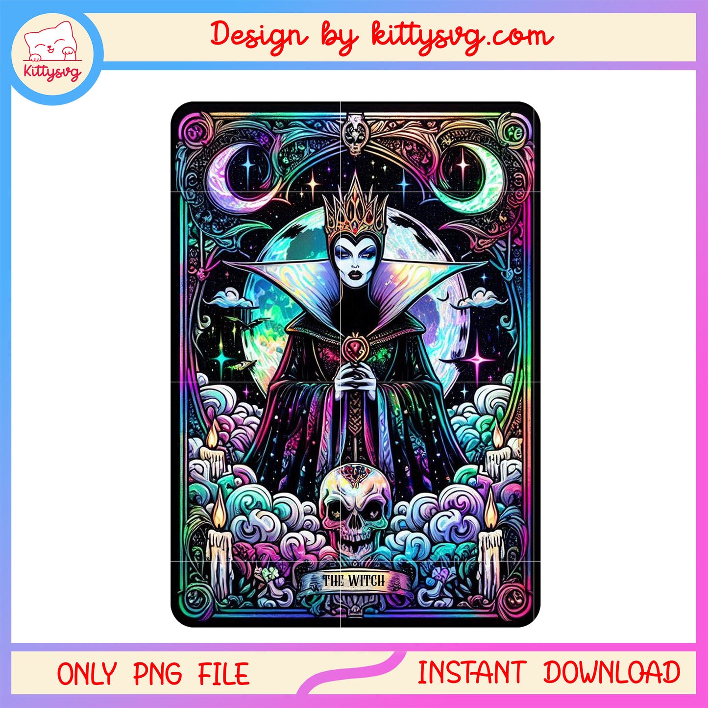 Evil Queen Tarot galaxy Card png, evil queen character png