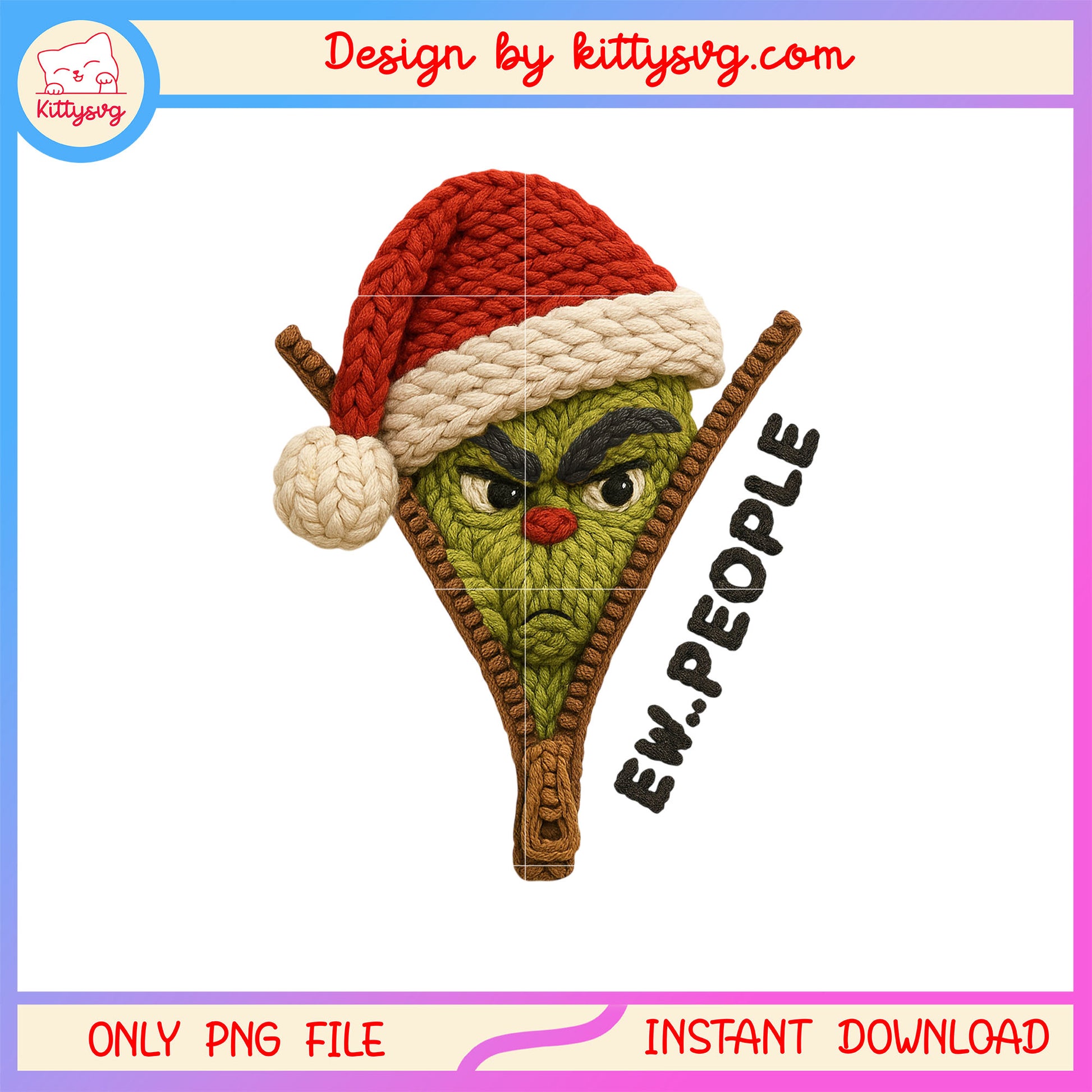 Ew people grinch face santa hat patchwork png, grinch cartoon png