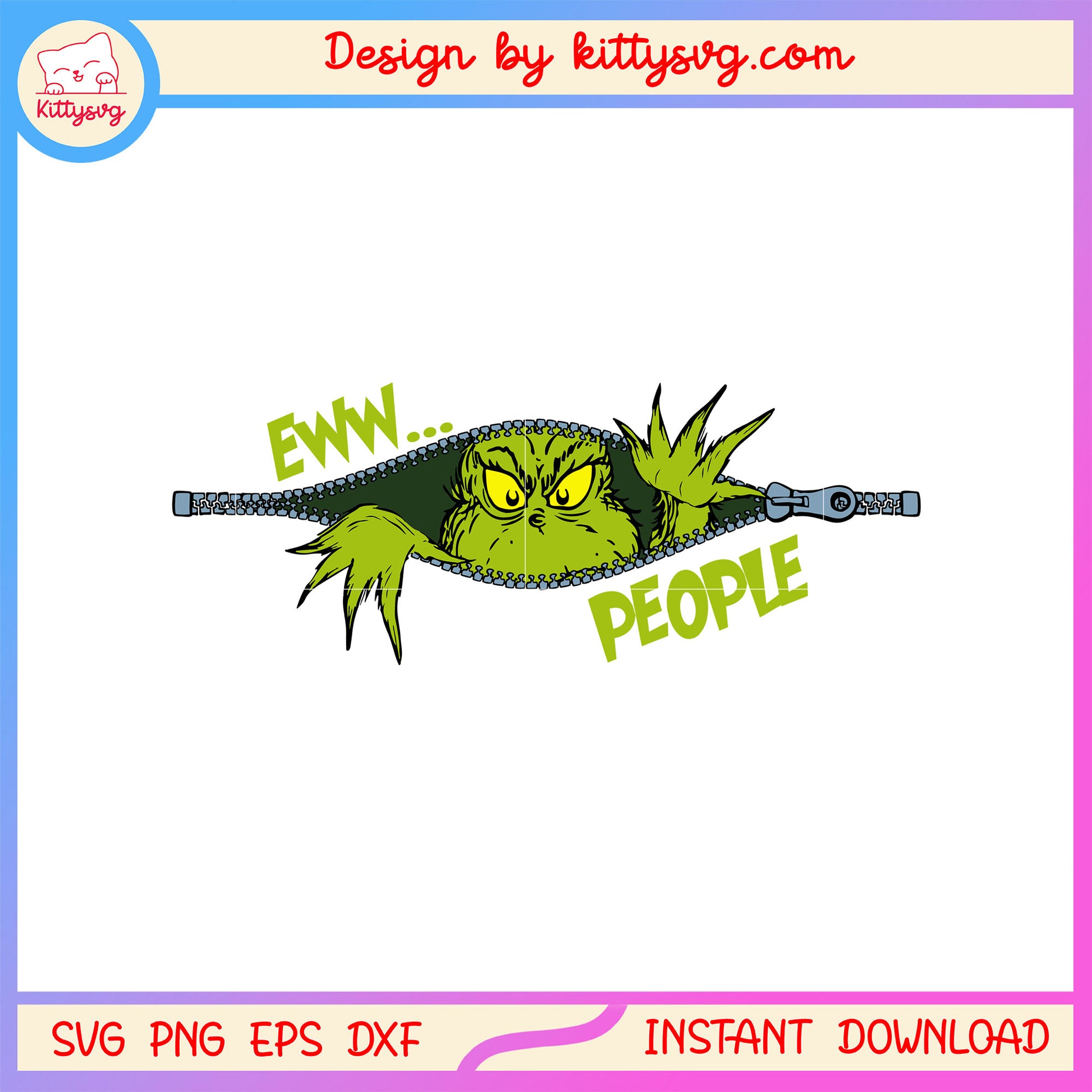 Eww people grinch character design svg, grinch stole christmas svg