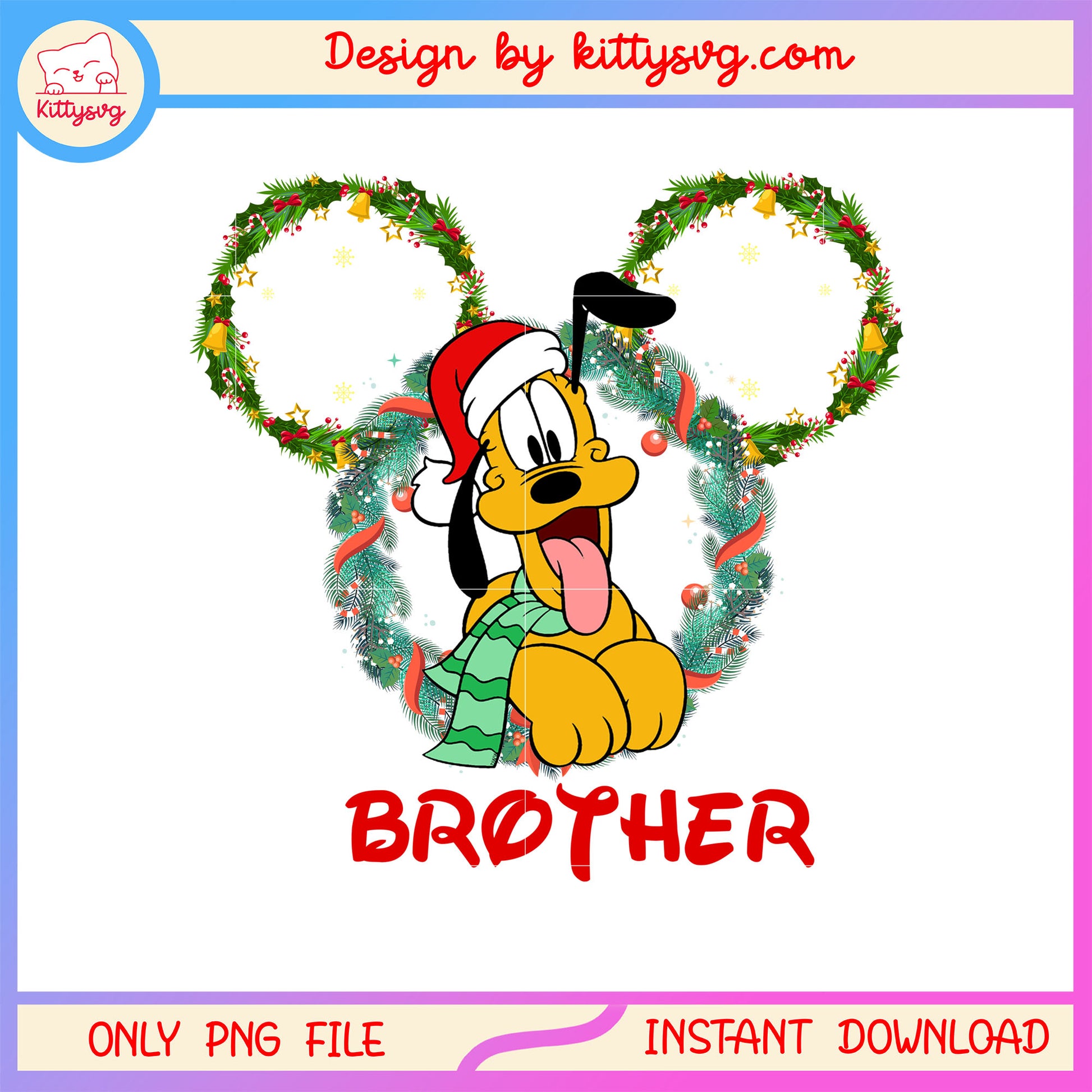 Flower pluto disney ear brother png, disney pluto character png