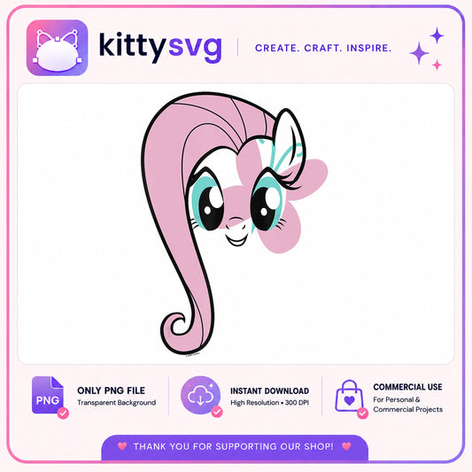 Fluttershy My Little Pony PNG, Pony Face Clipart, MLP PNG