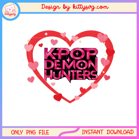 Flying heart kpop demon hunters valentine png,  kpop demon hunters png