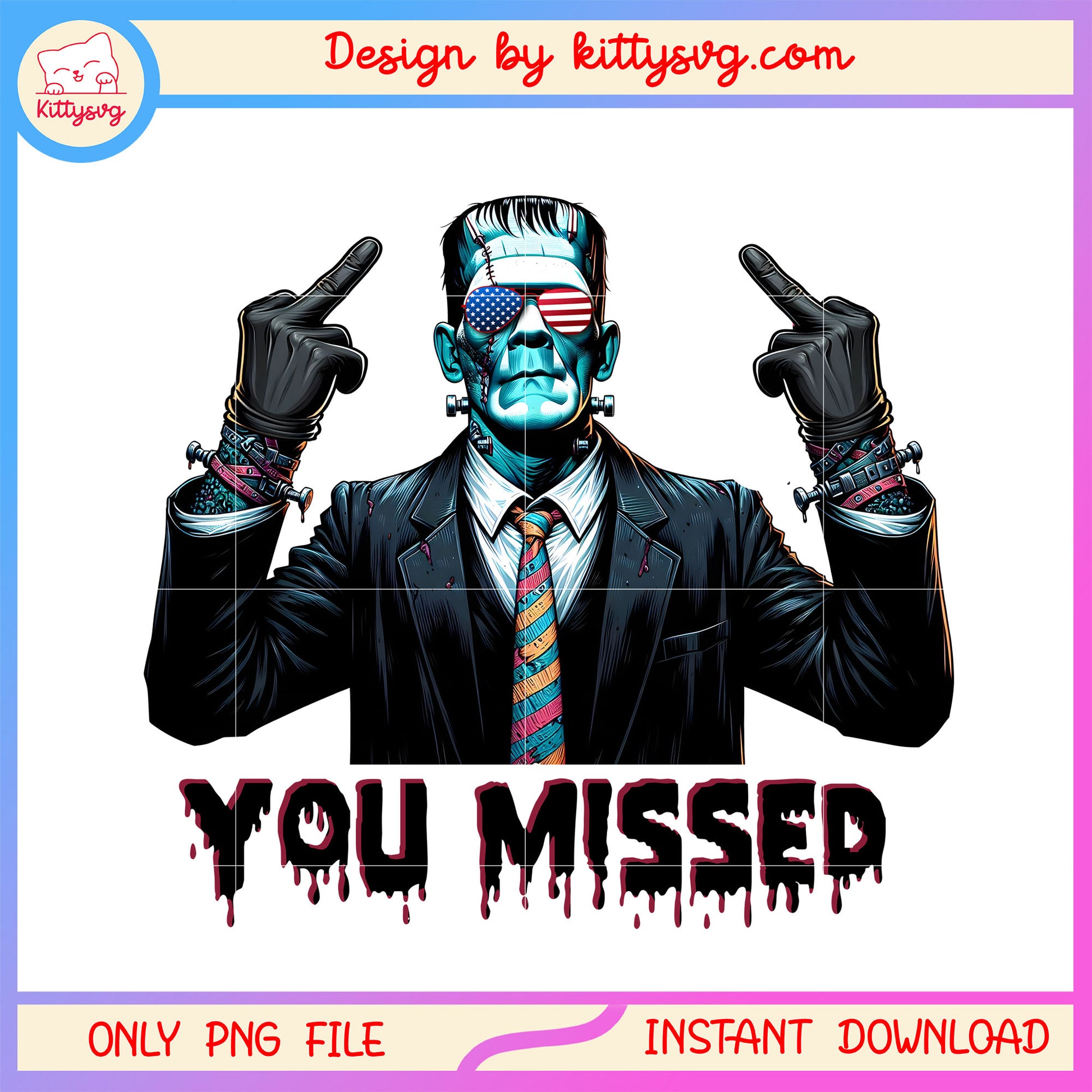 Frankenstein You missed funny middle hand png, frankenstein character png