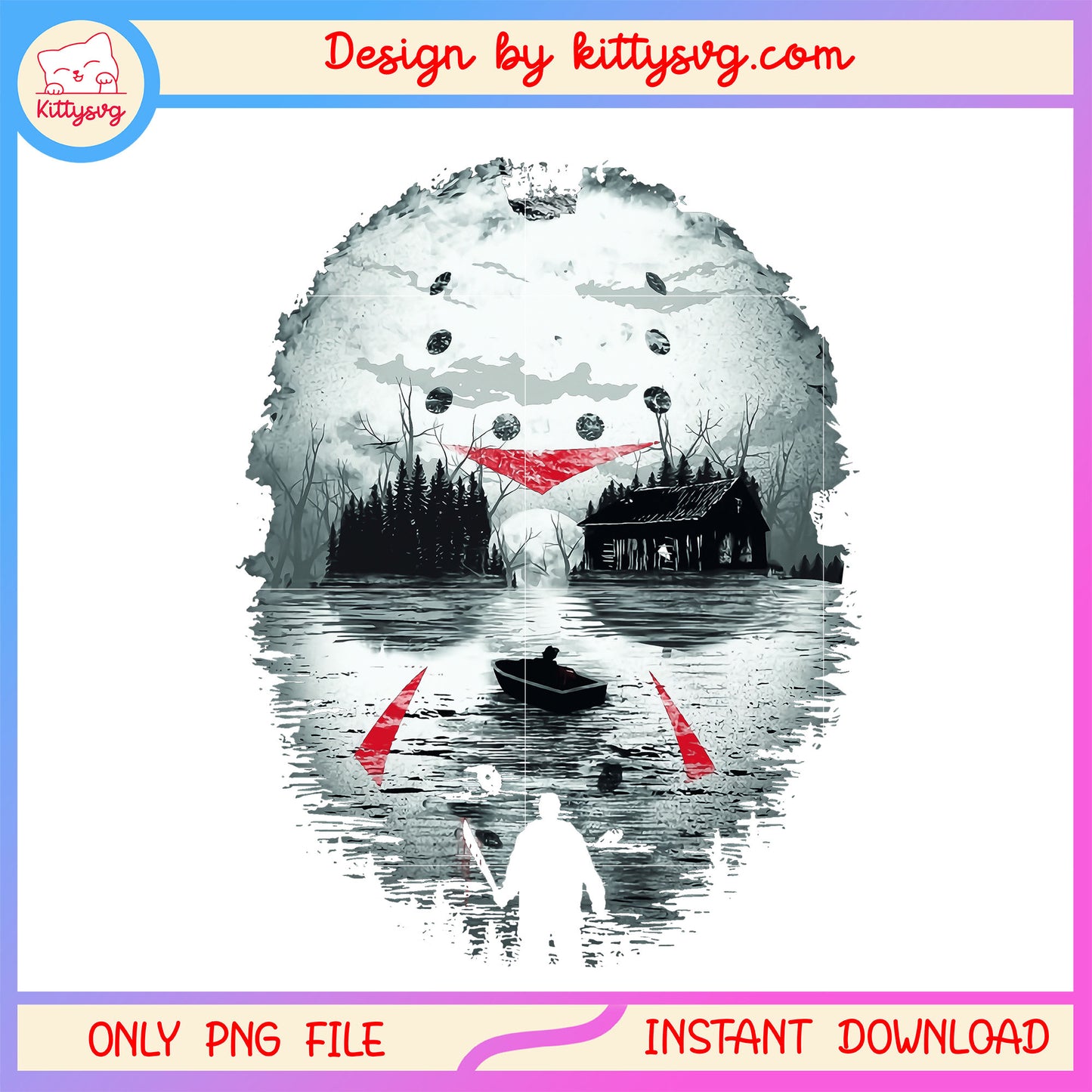 Friday Night Terror Jason voorhees png, horror movie character png