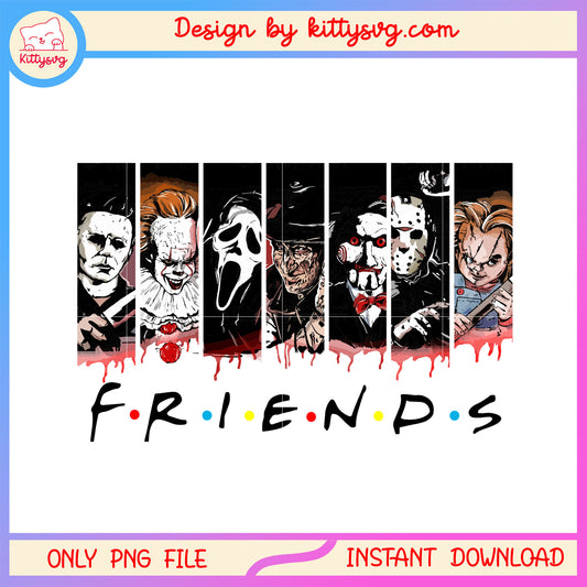 Friends Horror character Png, halloween movies png