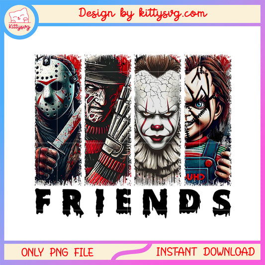 Friends characters collage picture design png, collage picture png, friends png
