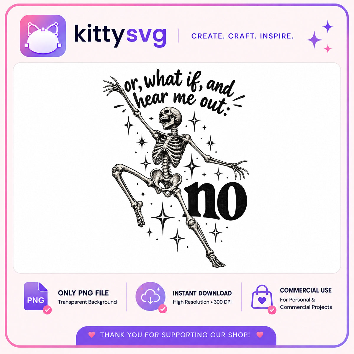 Funny Skeleton Dancing PNG, Hear Me Out No Skeleton, Halloween PNG