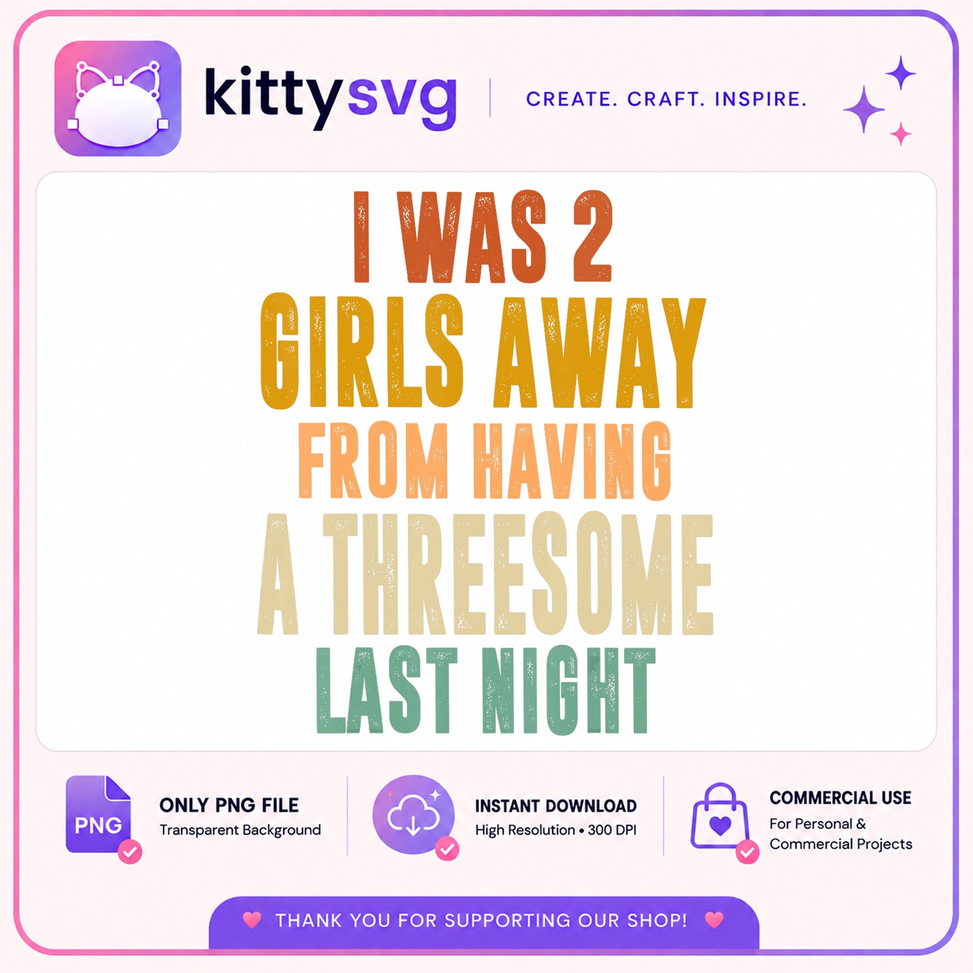 Funny Threesome Quote PNG, Sarcastic Humor Shirt Design PNG, Adult Joke PNG