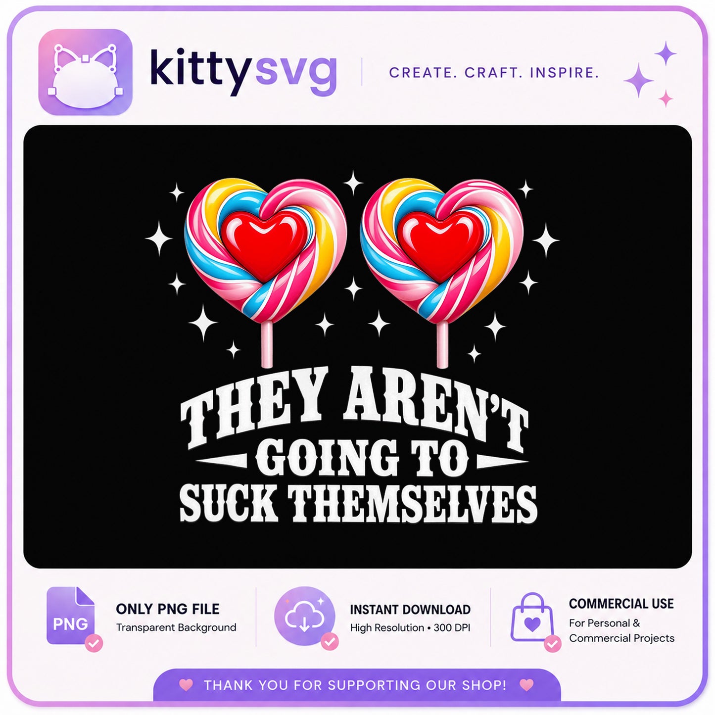 Funny Valentine Lollipop PNG, Heart Candy Shirt PNG, Valentine PNG