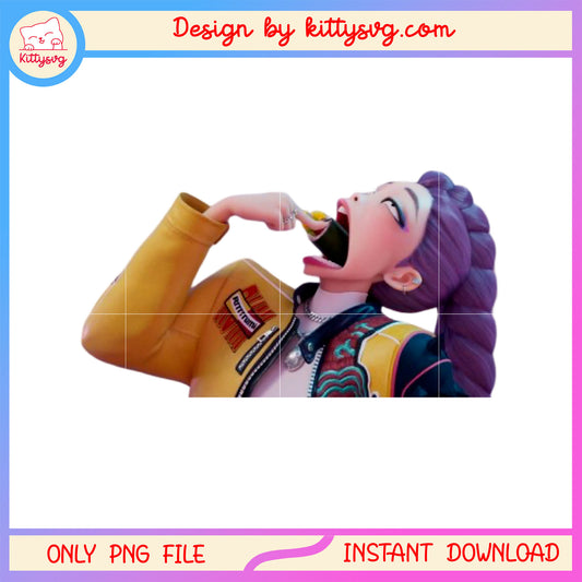 Funny rumi kpop demon hunters png, rumi kpop idol png