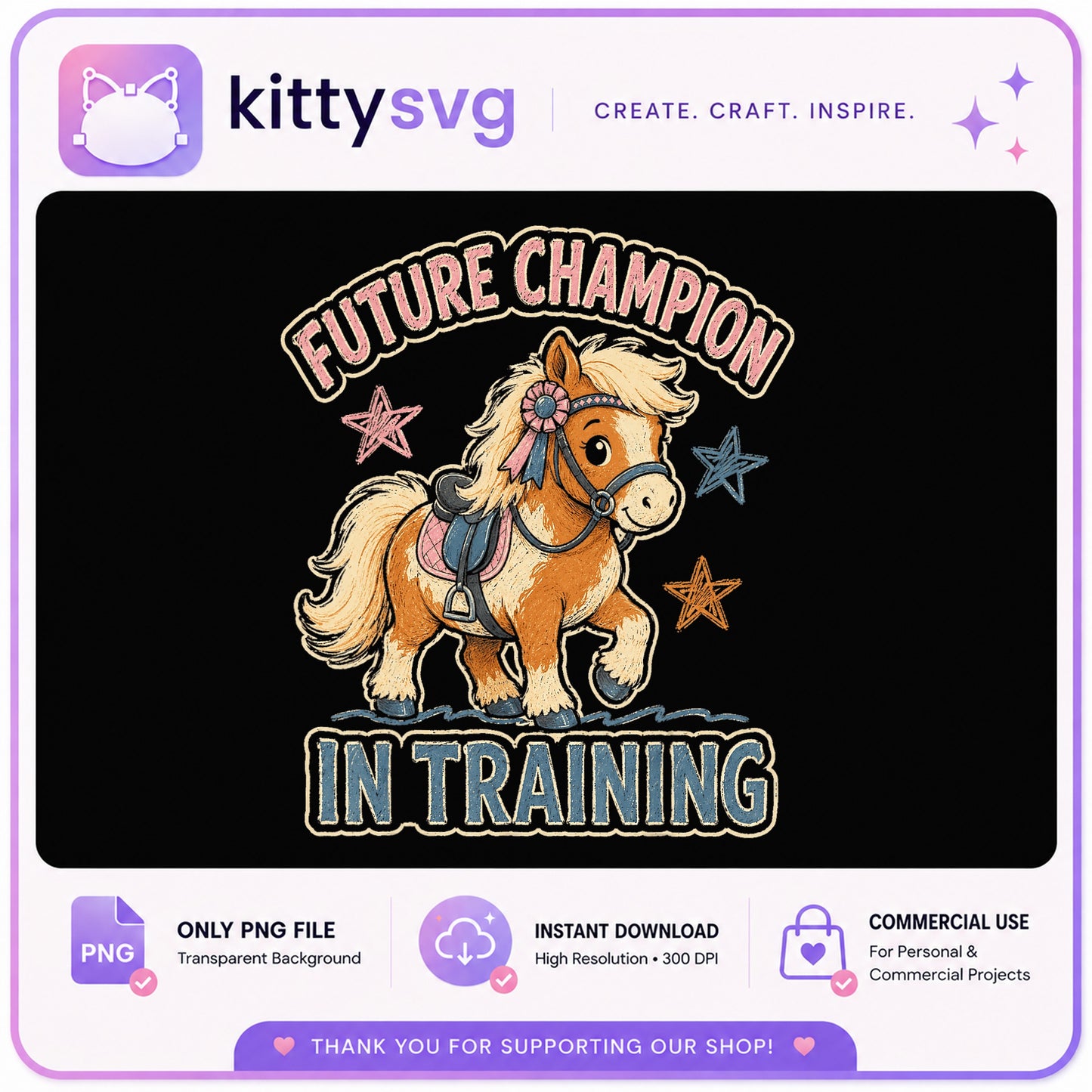Future Champion In Training Pony PNG, Horse Riding Girl PNG, Cute Horse PNG