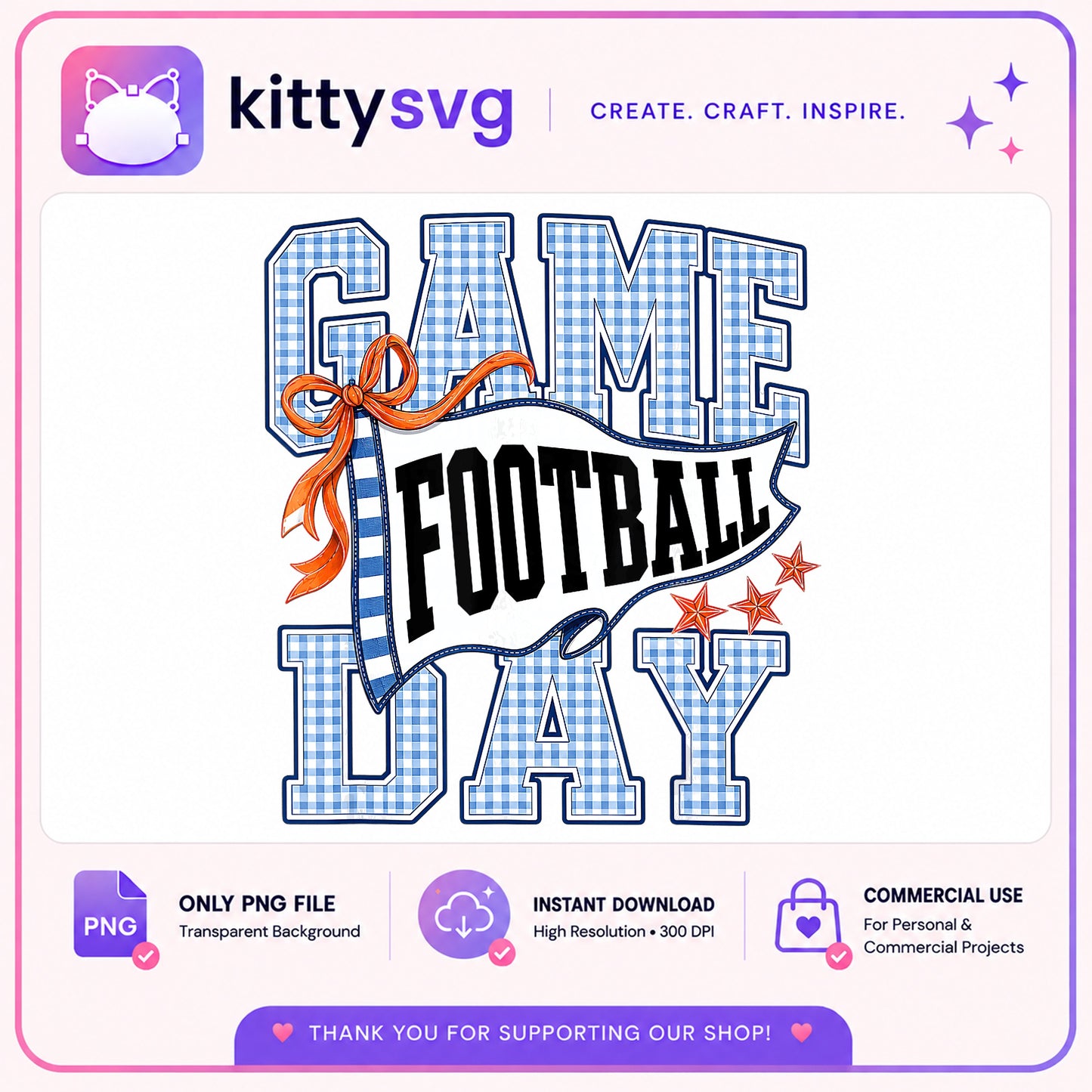 Game Day Football PNG, Football Season PNG, Game Day PNG