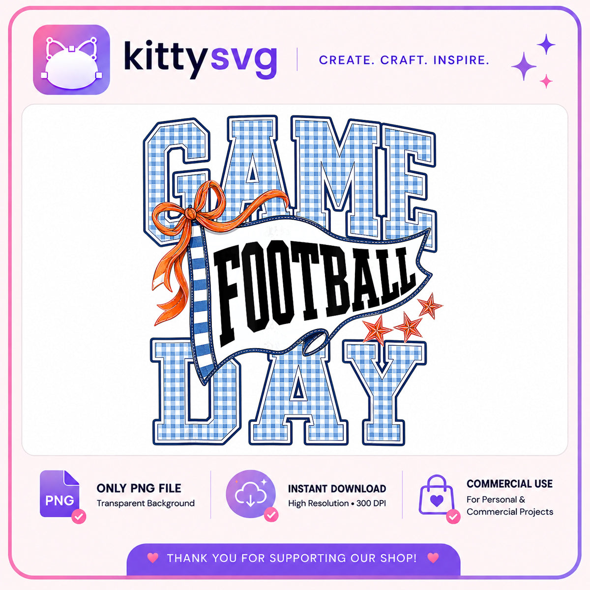 Game Day Football PNG, Football Season PNG, Game Day PNG