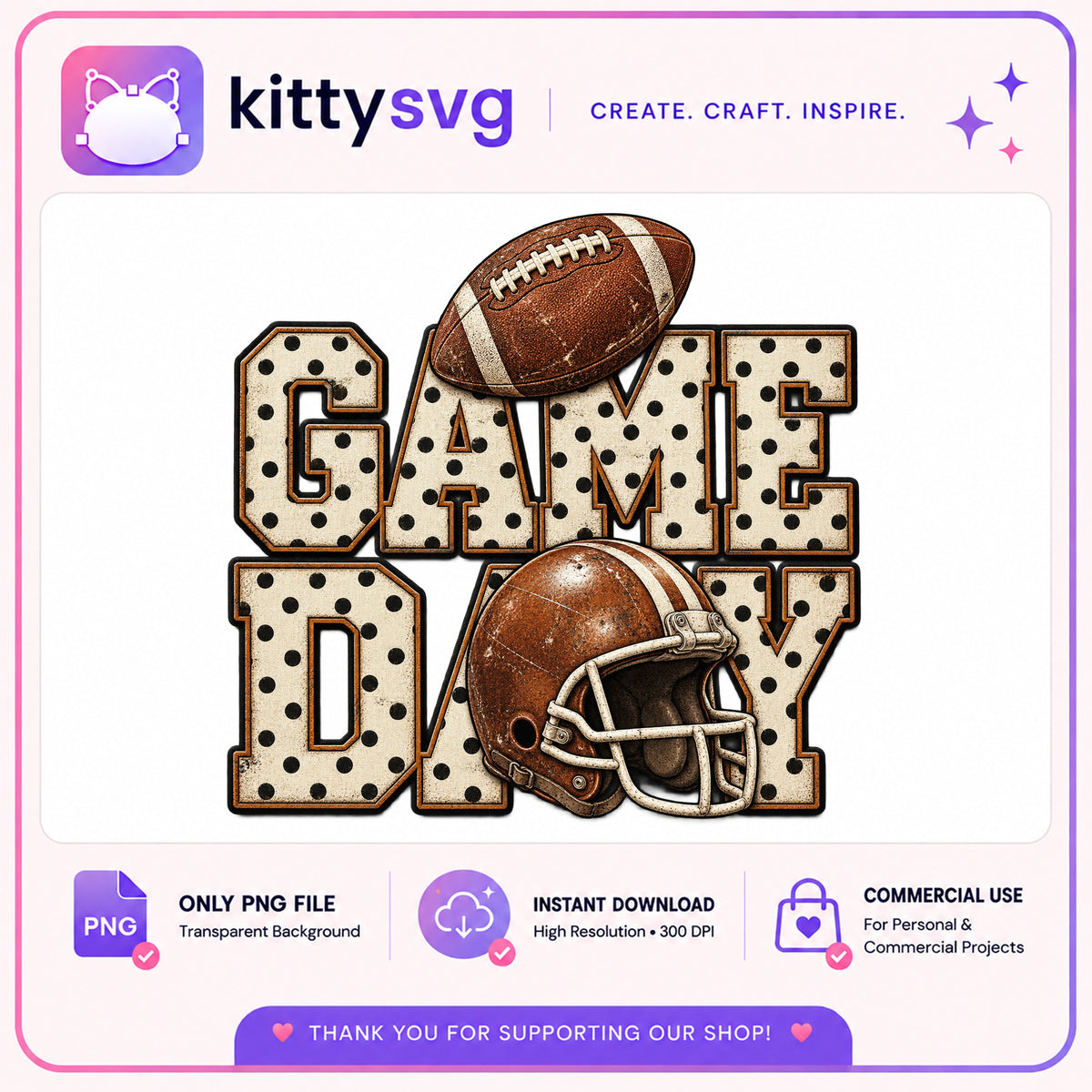 Game Day Football PNG, Retro Football Sublimation PNG, Game Day PNG