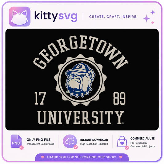 Georgetown University Bulldogs PNG, College Mascot PNG, Hoyas PNG