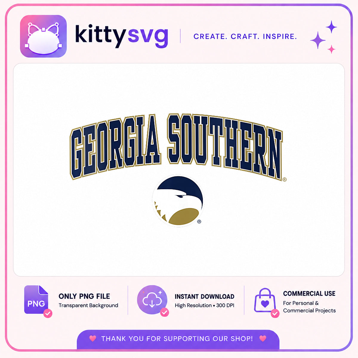 Georgia Southern Eagles PNG, College Football PNG, GSU PNG