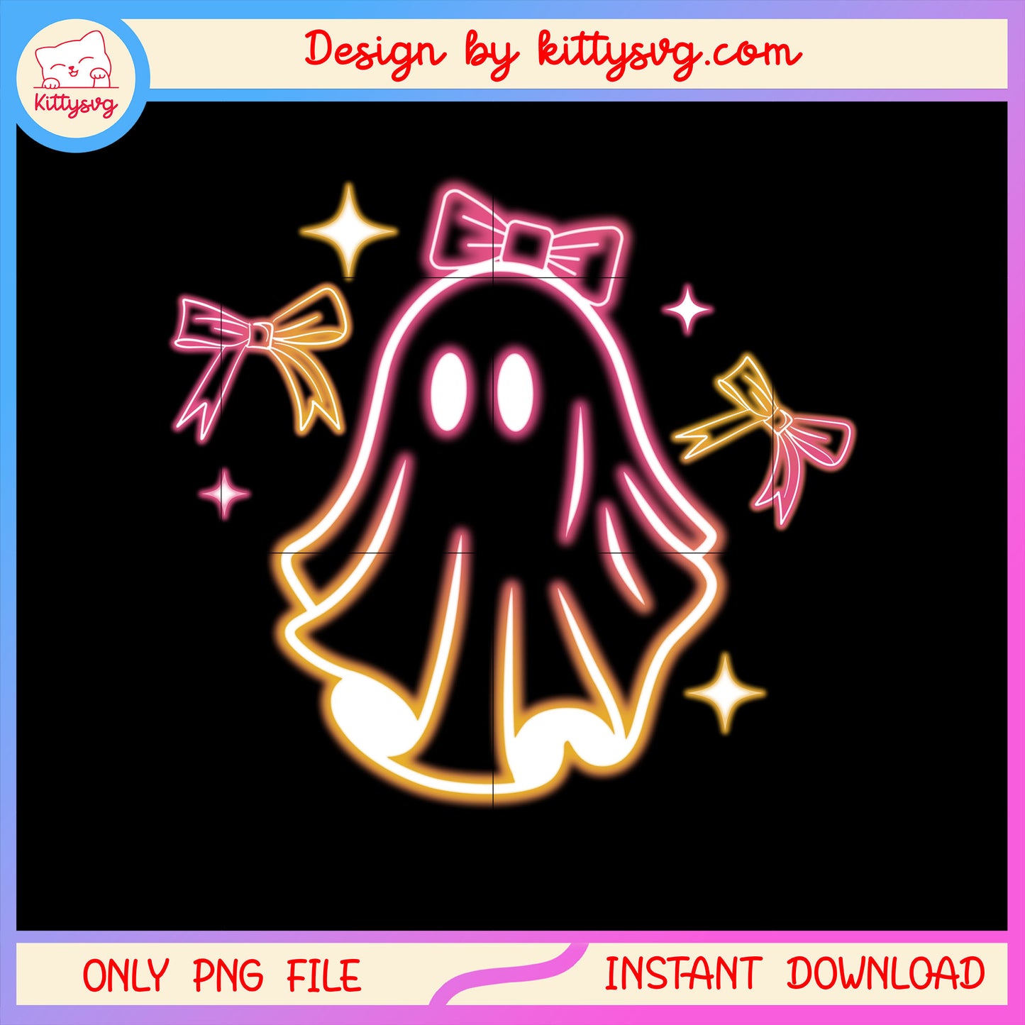 Ghost challoween and coquette bow png, ghost halloween decorations png