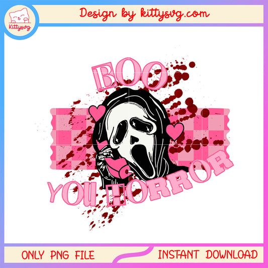 Ghostface boo you horror calling phone png, ghostface mean girl png
