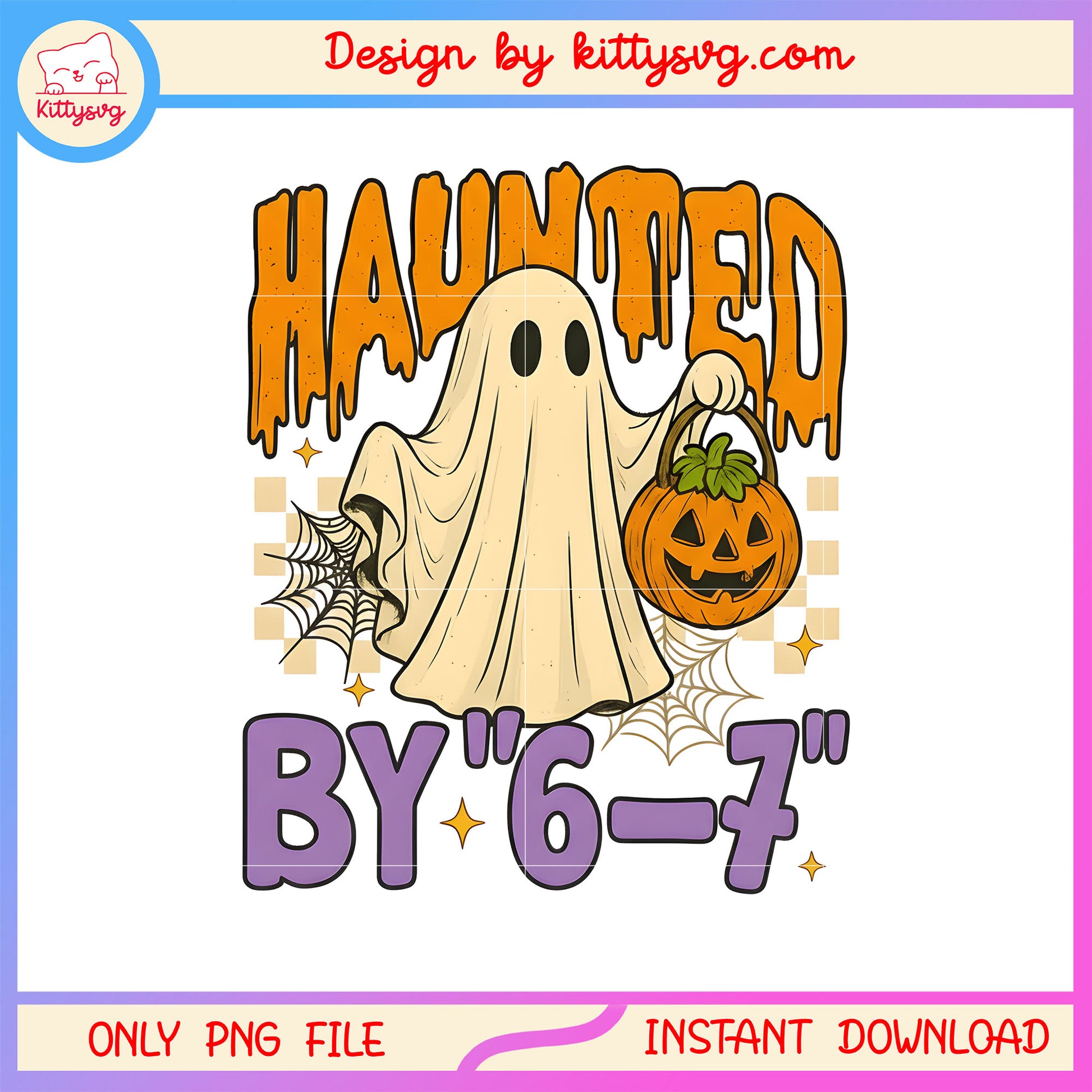 Ghost hand pumpkin haunted by 6-7 design png, halloween ghost png