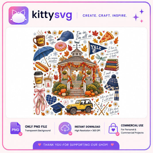 Gilmore Girls PNG, Stars Hollow Fall Gazebo PNG, Life's Short Talk Fast PNG