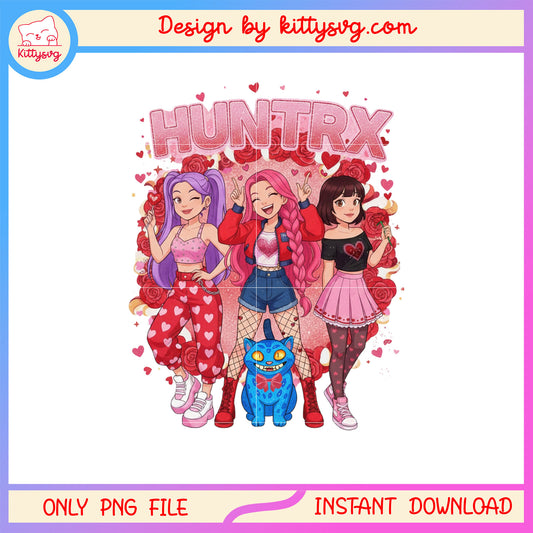 Girl kpop huntrix dream valentine png,  kpop demon hunters png