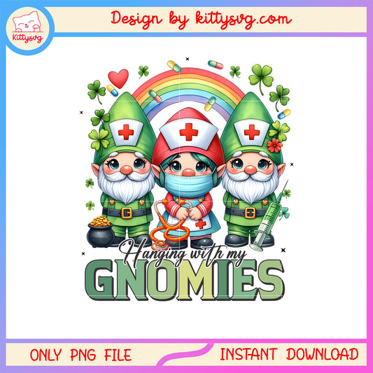 Gnomies hat nurse green patrick png, st patrick's day green png