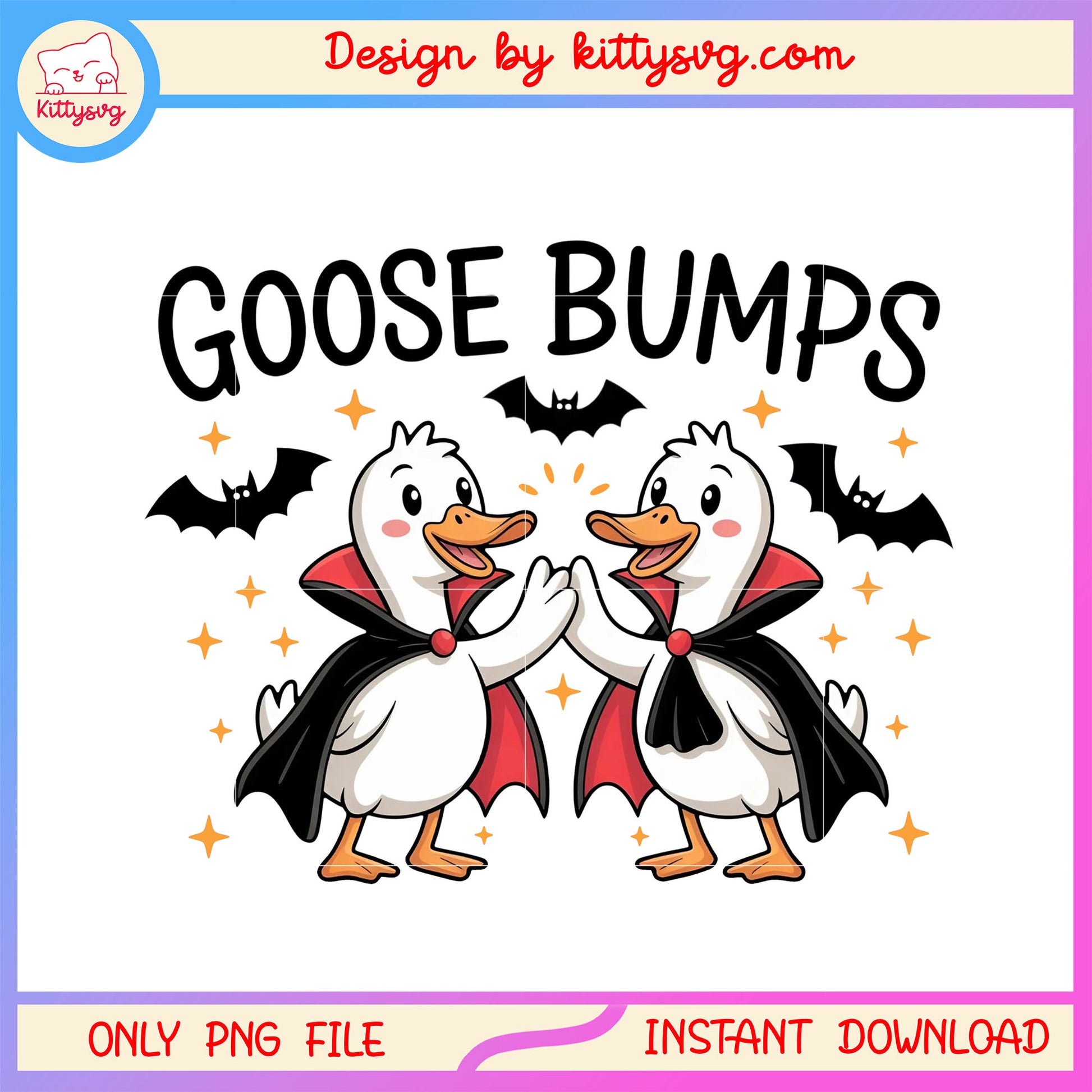 Goose bumps vampire halloween png, horror halloween png, vampire png