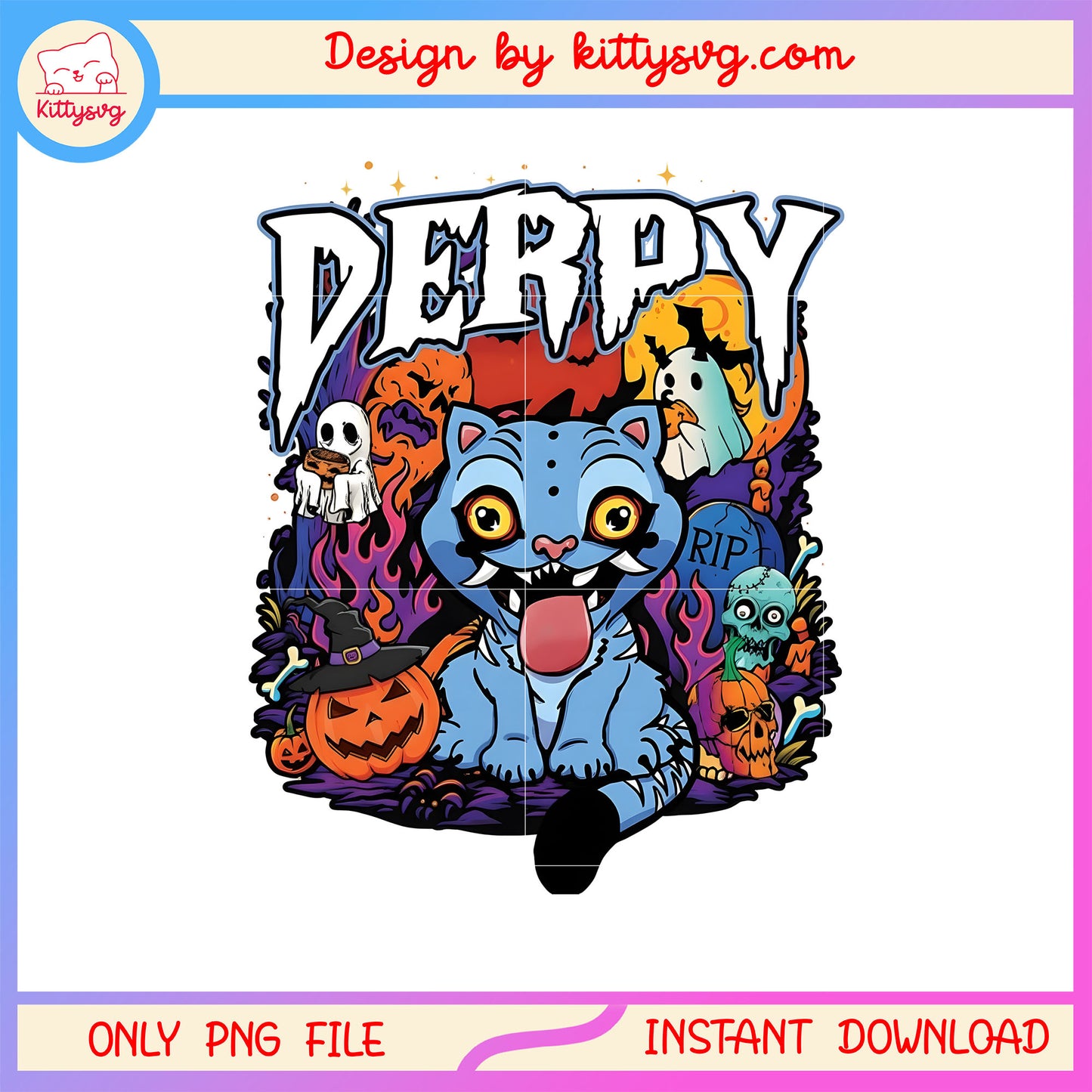 Gothic derpy tiger kpop demon hunters halloween png, kpop demon hunters' png