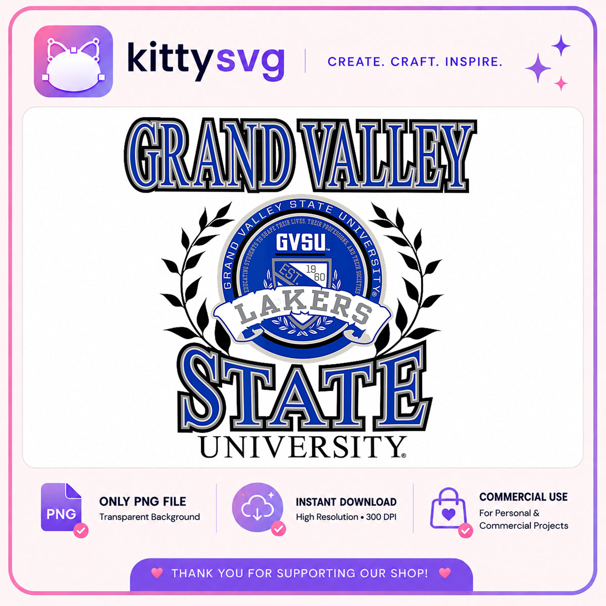 Grand Valley State University PNG, GVSU Lakers PNG, College PNG