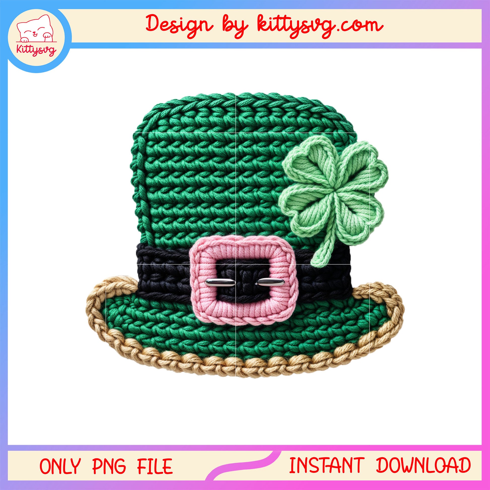 Green clover hat patrick png, st patrick's day hat​ png