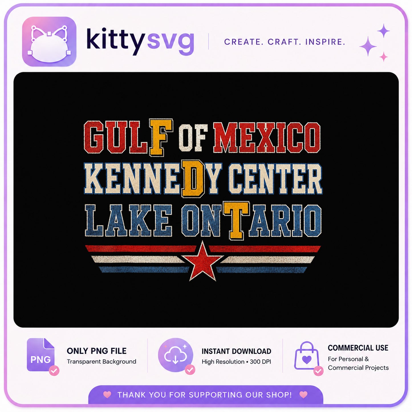 Gulf Of Mexico Kennedy Center Lake Ontario PNG, FDT PNG, Patriotic PNG