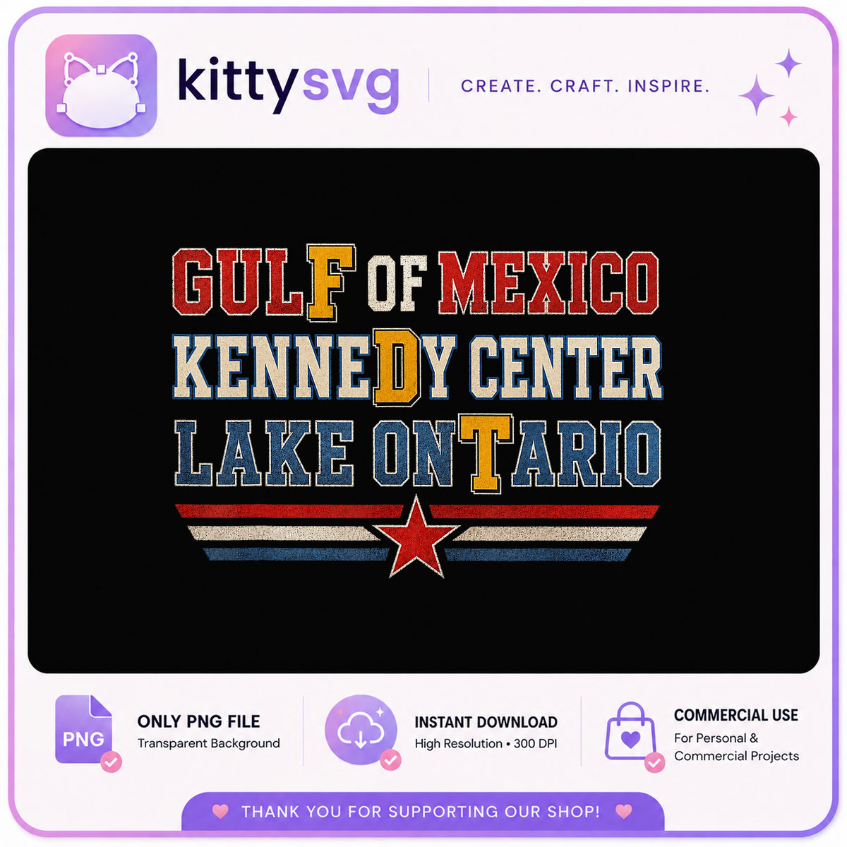 Gulf Of Mexico Kennedy Center Lake Ontario PNG, FDT PNG, Patriotic PNG