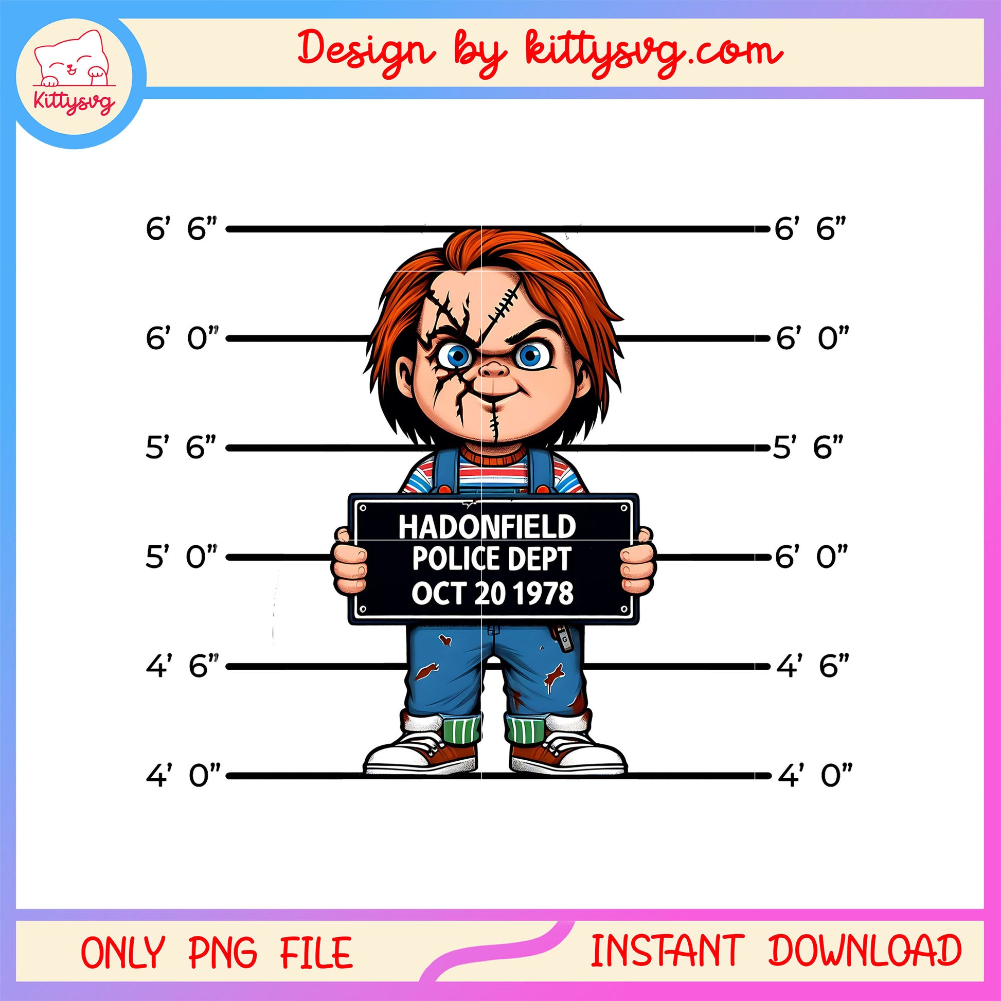 Hadonfield police dept oct 20 1978 chucky png, horror characters png
