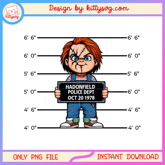 Hadonfield police dept oct 20 1978 chucky png, horror characters png