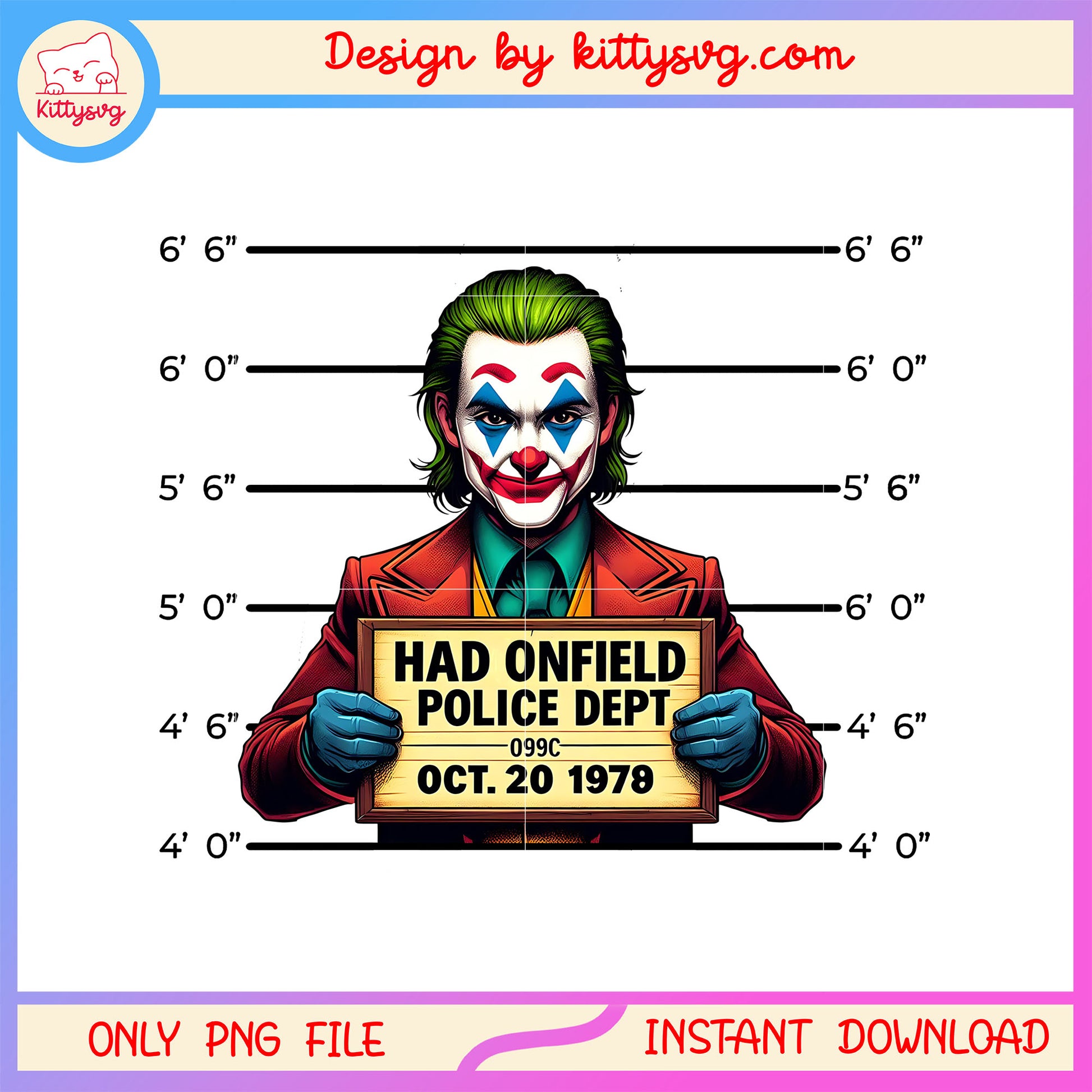 Hadonfield police dept oct 20 1978 joker png, halloween joker png