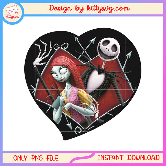 Hallloween coupe jack and sally sweety png, nightmare before christmas png