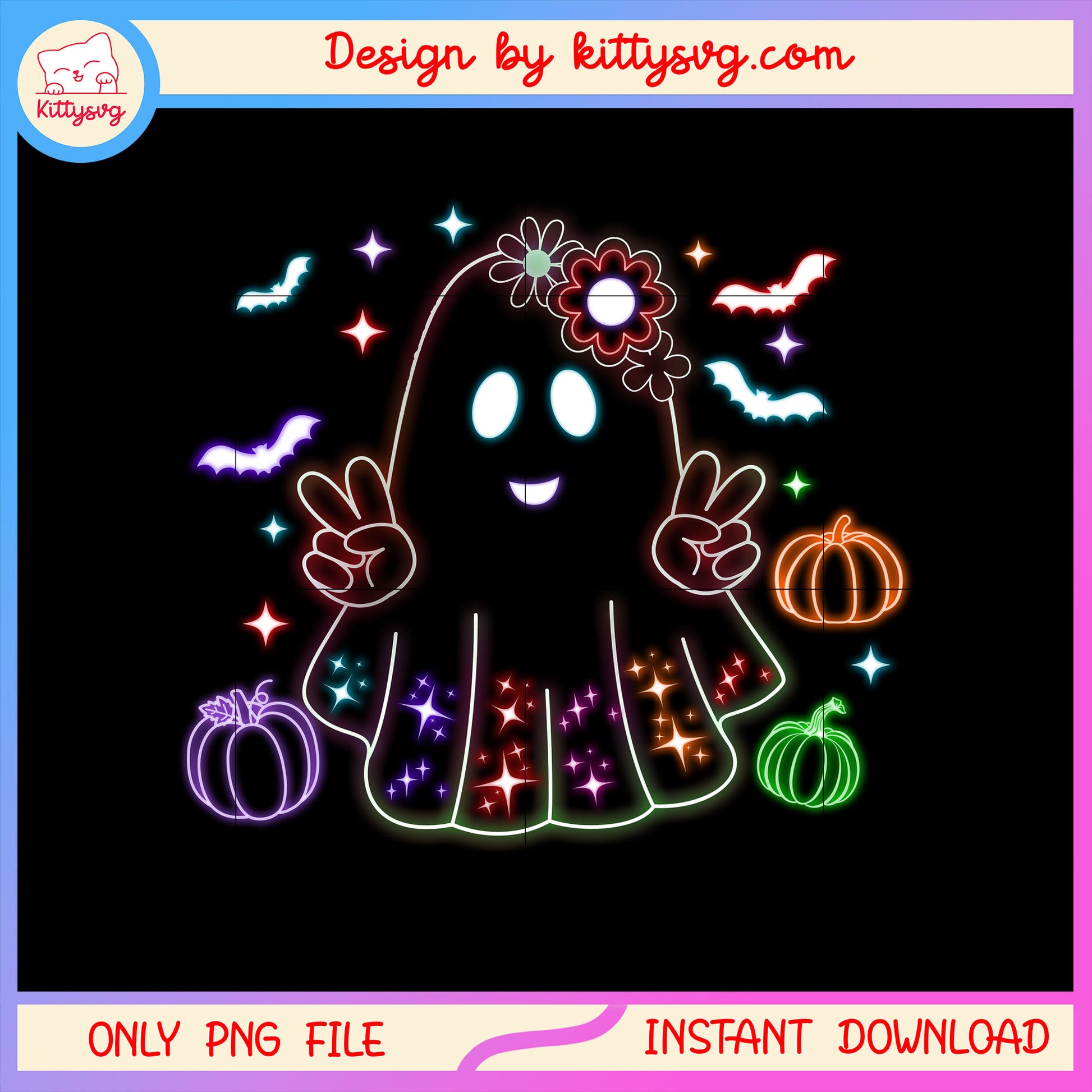 Halloween ghost sheet colorful png, ghost halloween pictures png