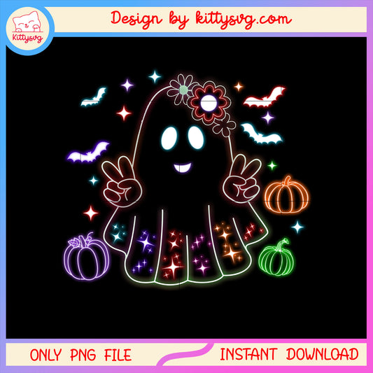 Halloween ghost sheet colorful png, ghost halloween pictures png