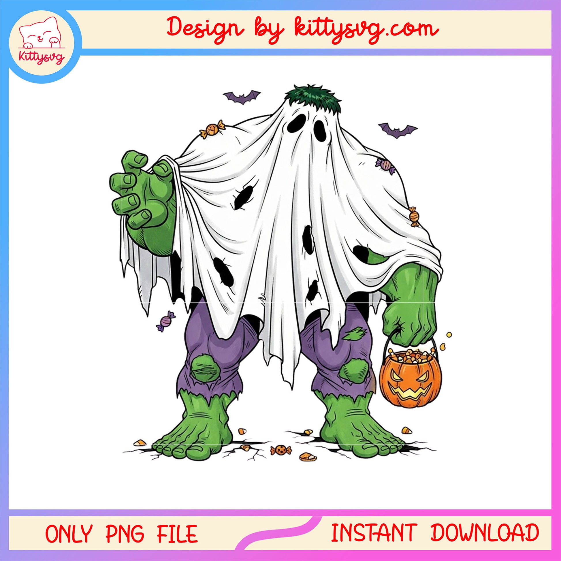 Halloween hulk ghost costume png, halloween hulk outfits png