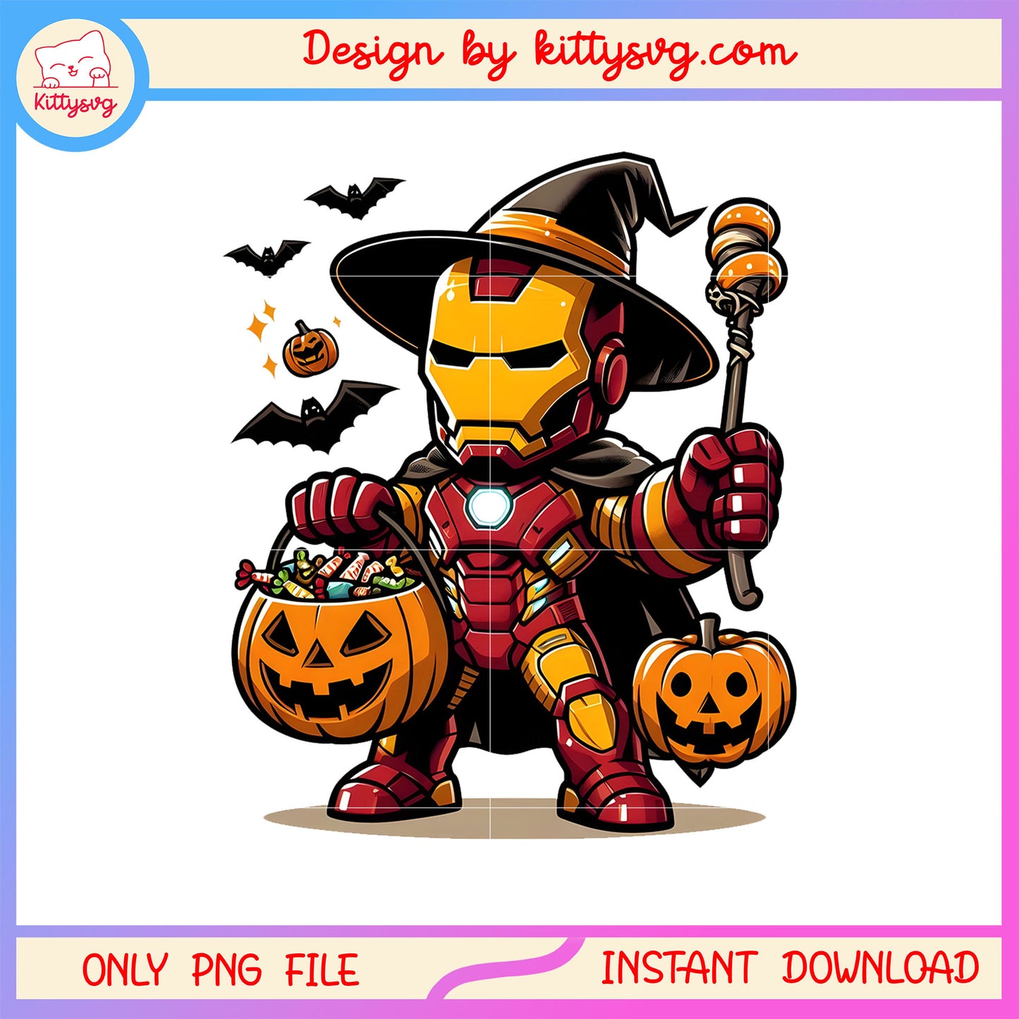 Halloween ironman witch and candy halloween png, iron man avengers png