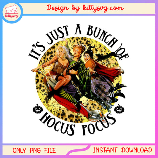Halloween it's just a bunch of hocus pocus png, sanderson sisters png