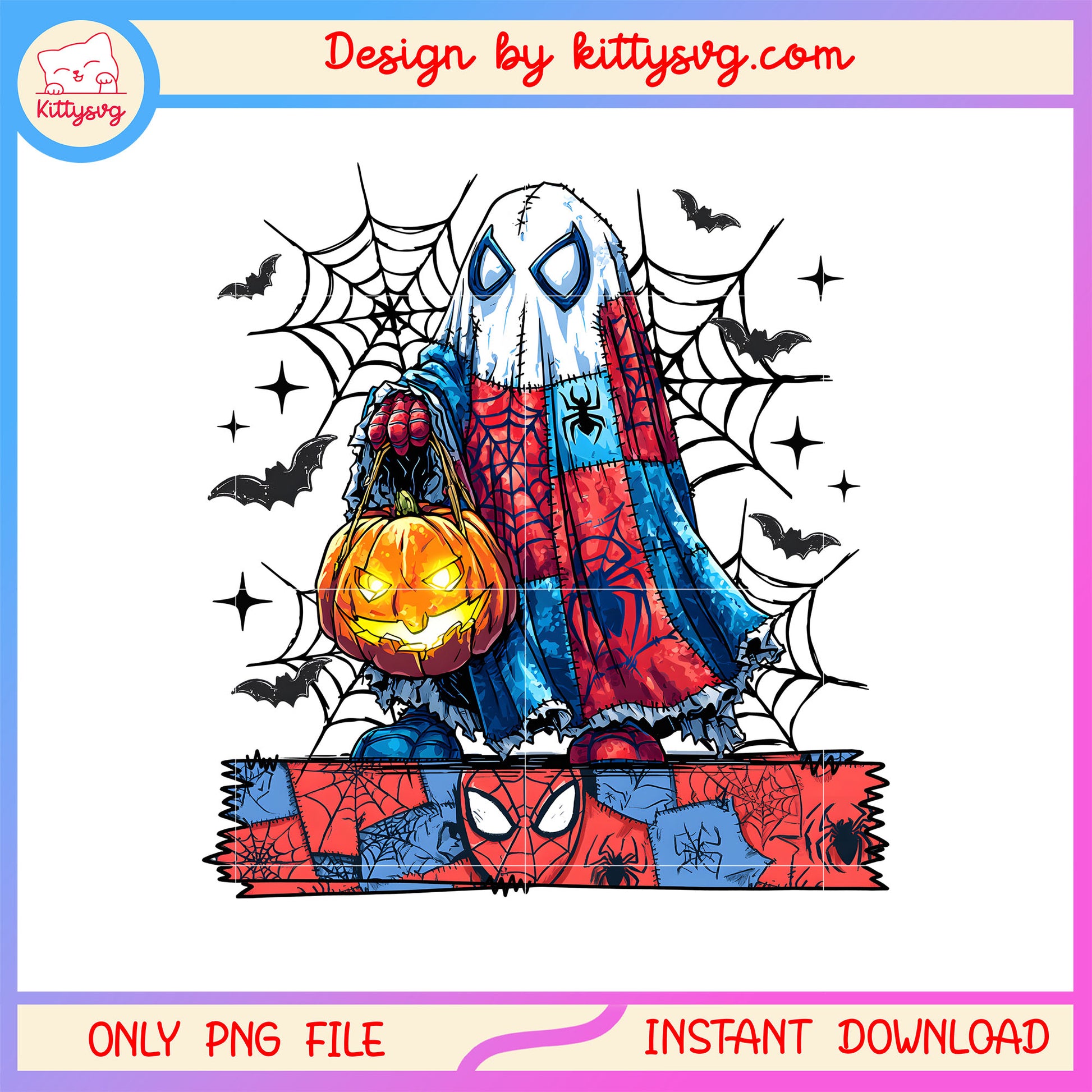 Halloween spiderman sheet ghost costume png, spiderman marvel png