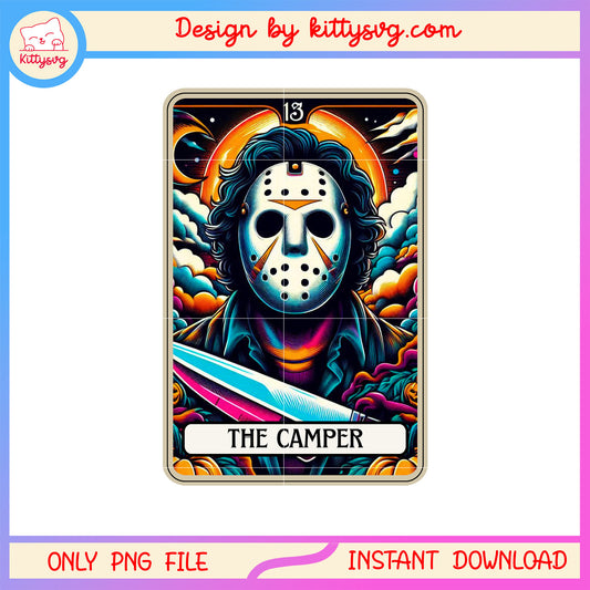 Halloween tarot card the camper jason voorhees png, the camper png