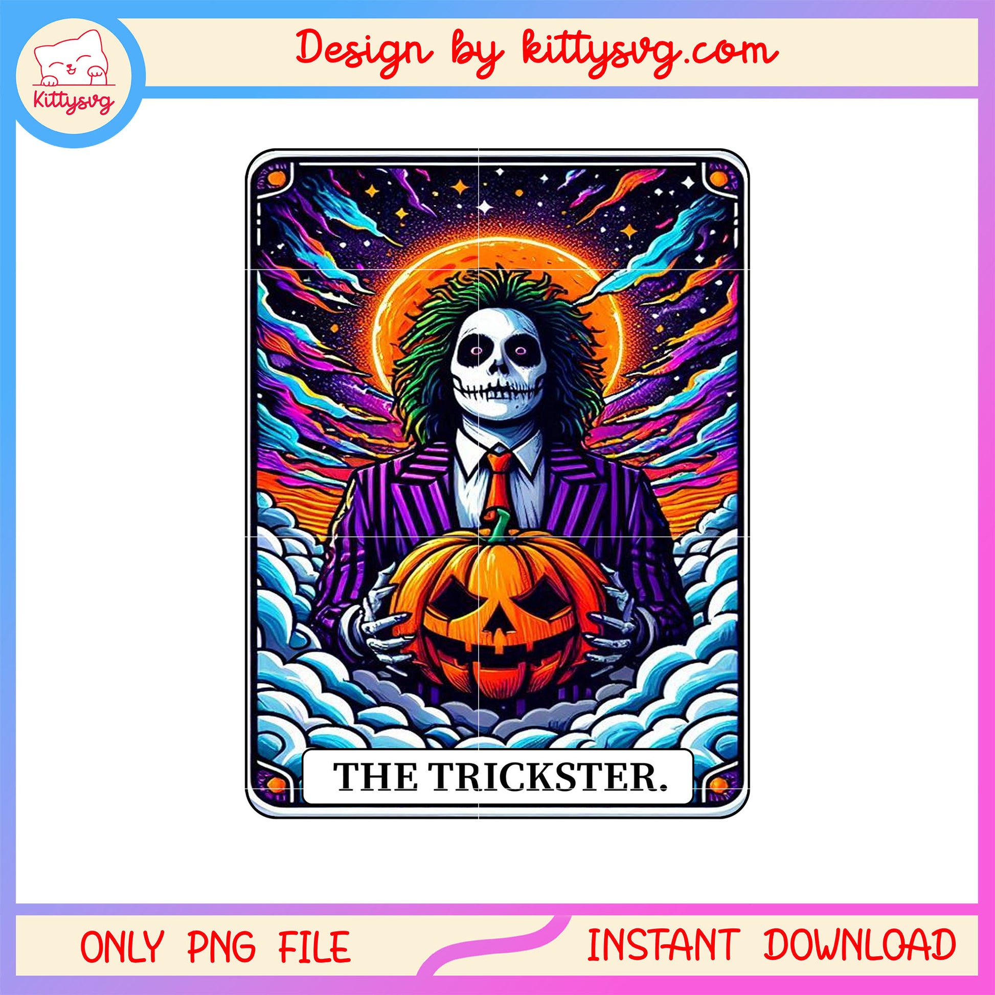 Halloween the trickster beetlejuice png, spooky season png