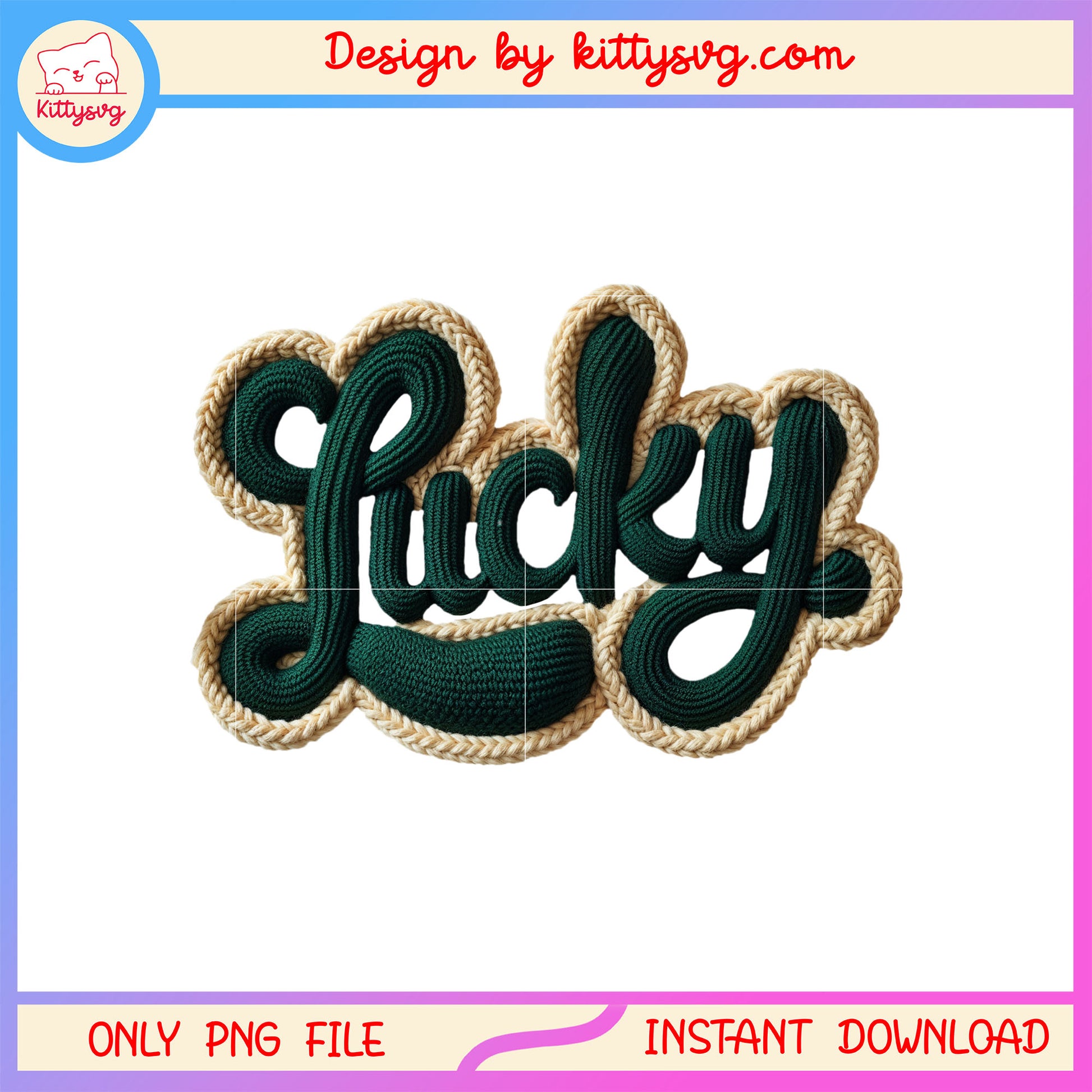 Handmade lucky letters png, handmade st patrick's day gifts​ png