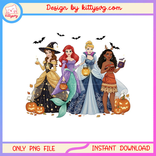 Happy halloween disney princess png, disney princess halloween png 